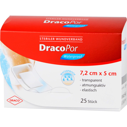 Dracopor waterproof Wundverband 5x7,2 cm steril
