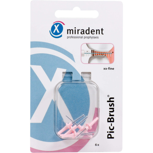 Miradent Interdentalbürste PIC-Brush xx-fein pink