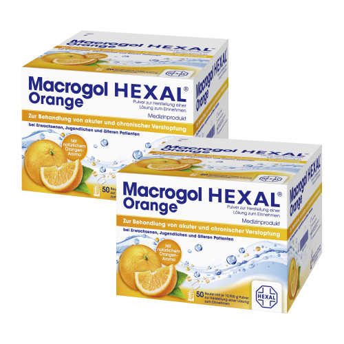 Macrogol HEXAL Orange - Pulver bei Verstopfungen