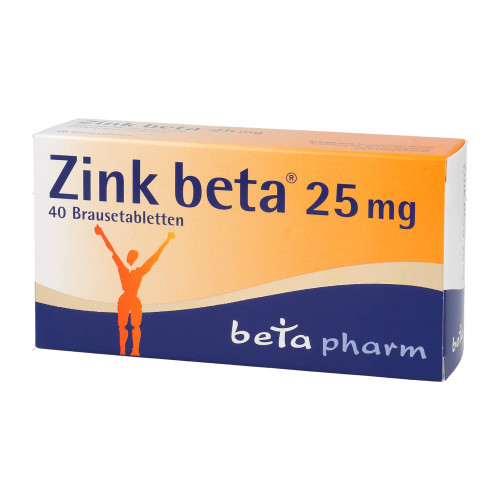 Zink beta 25 mg Brausetabletten
