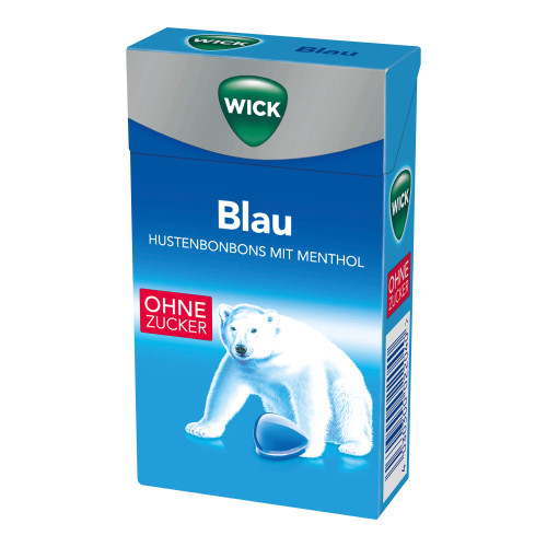 Wick Blau Hustenbonbons mit Menthol