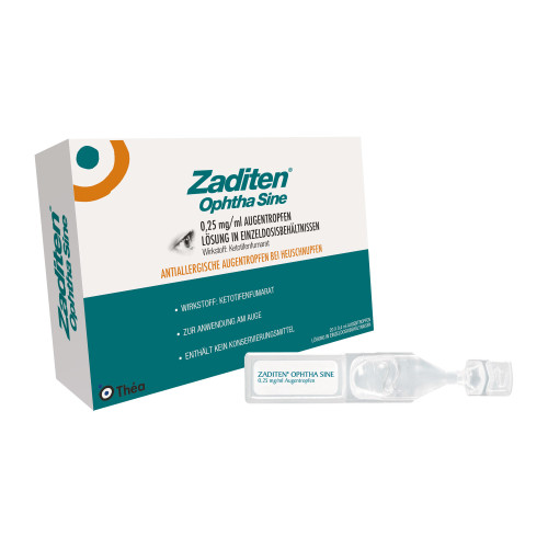 Zaditen Ophtha Sine Augentropfen Einzeldosispipetten