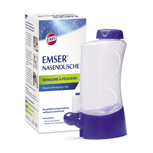 Emser Nasendusche mit 4 Beuteln Nasenspülsalz