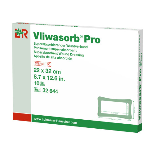 Vliwasorb Pro Superabsorbierende Kompresse steril 22x32 cm