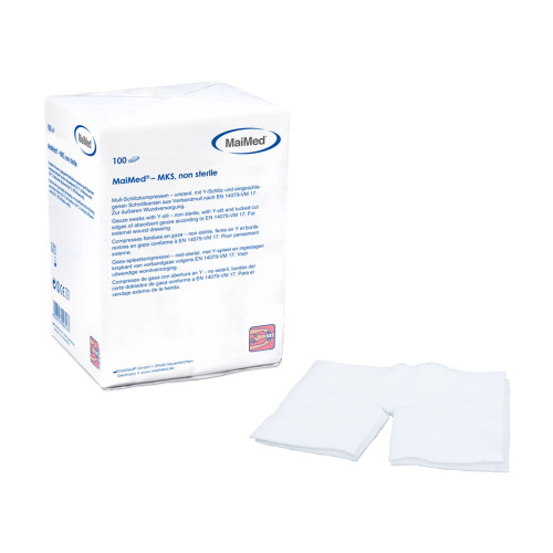 MaiMed Mull-Schlitzkompressen unsteril 5 cm x 5 cm