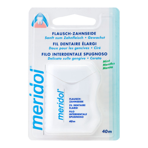 Meridol Flausch-Zahnseide gewachst