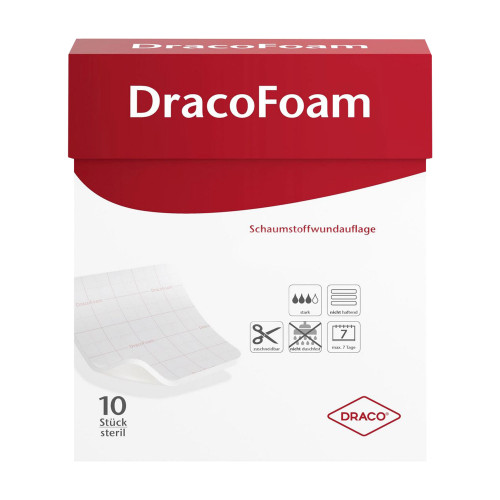 DracoFoam Schaumstoff Wundauflage 5 x 5 cm