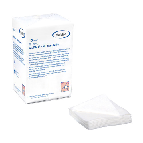 MaiMed Vlieskompressen unsteril, 10x20 cm 6fach