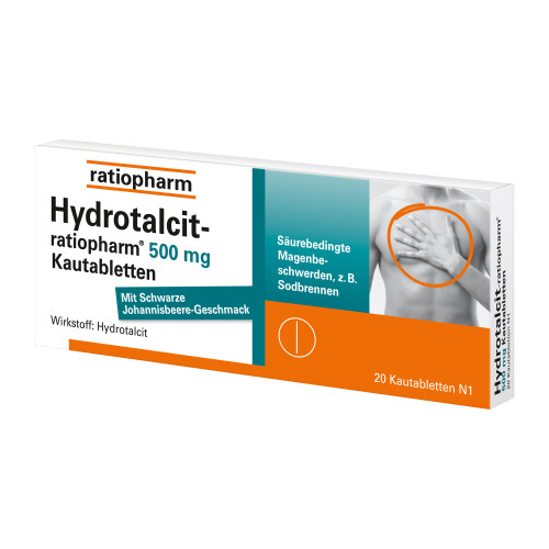 Hydrotalcit-ratiopharm 500 mg Kautabletten