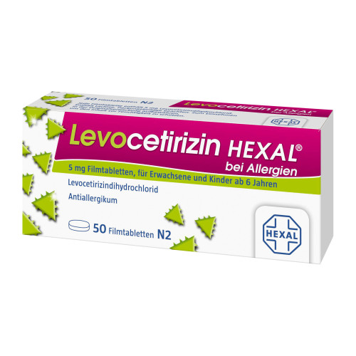 Levocetirizin HEXAL bei Allergien 5 mg Filmtabletten