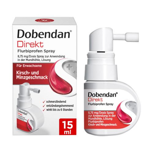 Dobendan Direkt Flurbiprofen Spray bei Halsschmerzen