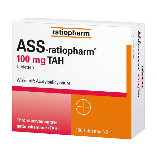 ASS-ratiopharm 100 mg TAH Tabletten