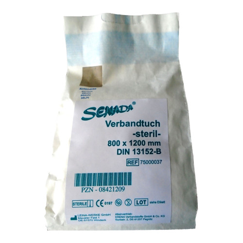 Senada Verbandtuch groß 80 x 120 cm DIN 13152