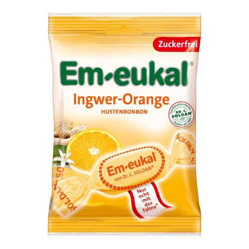 Em-eukal Bonbons Ingwer-Orange zuckerfrei