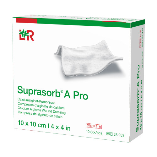 Suprasorb A Pro Calciumalginatkompressen 10x10 cm