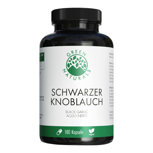 GREEN NATURALS Schwarzer Knoblauch vegane Kapseln