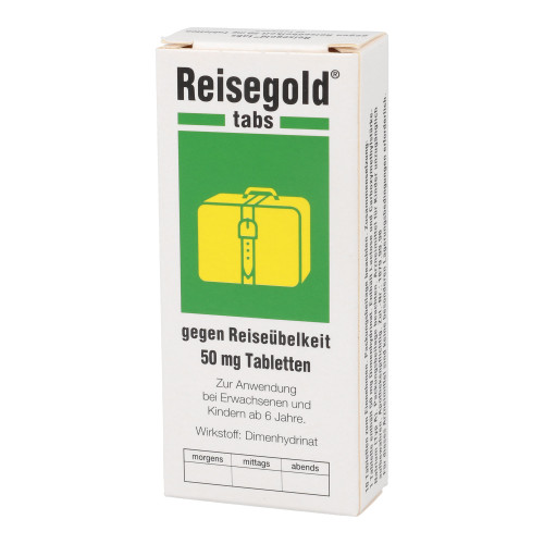Reisegold tabs gegen Reiseübelkeit