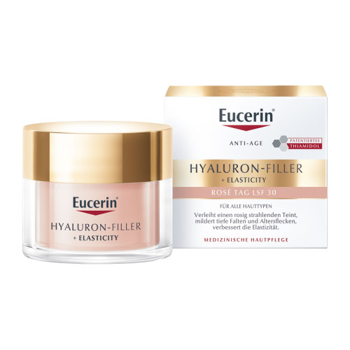 Eucerin Hyaluron-Filler + Elasticity Rose Tagescreme LSF30