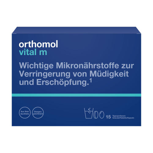 Orthomol Vital M 15 Granulat/Kapseln Kombipackung