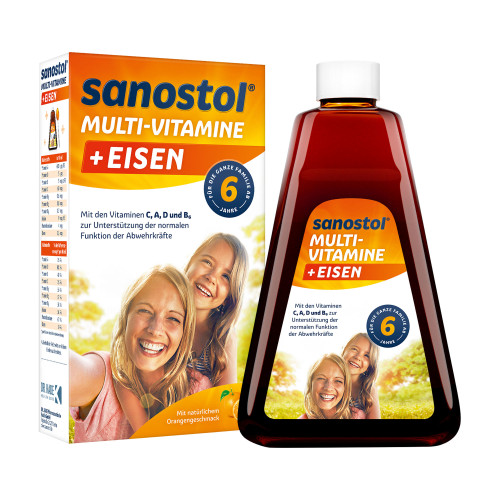 Sanostol Multi-Vitamine plus Eisen Saft
