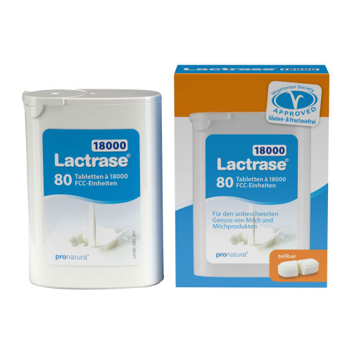 Lactrase 18.000 FCC Tabletten im Spender Doppelpack