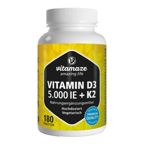 Vitamaze Vitamin D3 5000 I.E. + K2 Tabletten