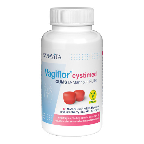 Vagiflor cystimed Gums mit D-Mannose