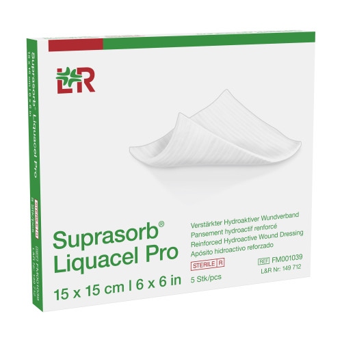 Suprasorb Liquacel Pro Kompressen 15x15 cm