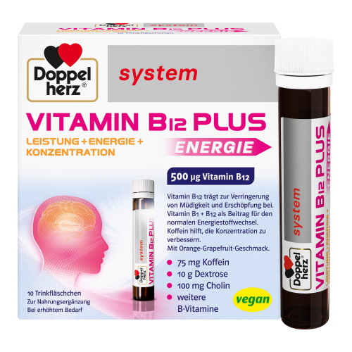 Doppelherz system Vitamin B12 Plus Energie Trinkampullen
