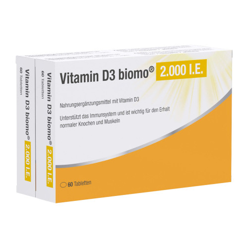 Vitamin D3 biomo 2.000 I.E. Kapseln