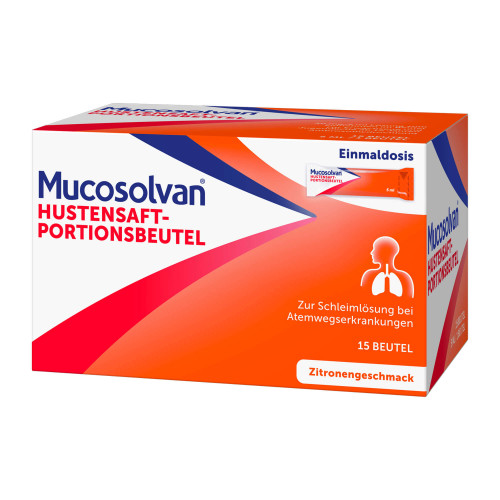 Mucosolvan Hustensaft-Portionsbeutel mit 30 mg Ambroxol