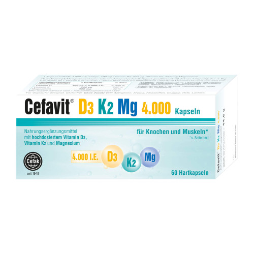 Cefavit D3 K2 Mg 4.000 I.E. Hartkapseln