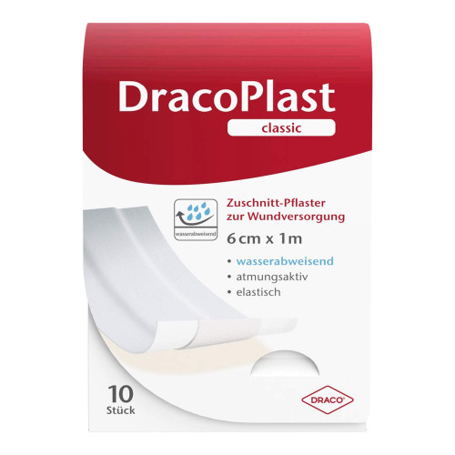 DracoPlast classic Pflaster 6 cm x 1 m weiß