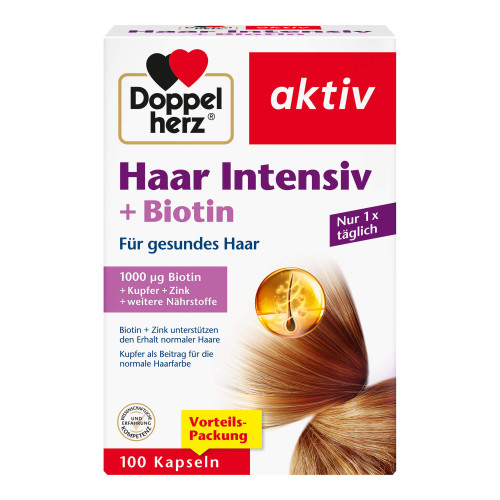 Doppelherz aktiv Haar Intensiv + Biotin Kapseln