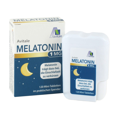 Melatonin 1 mg Mini-Tabletten im Spender