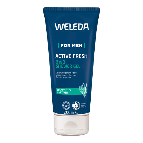 WELEDA for Men Active Fresh 3in1 Shower Gel
