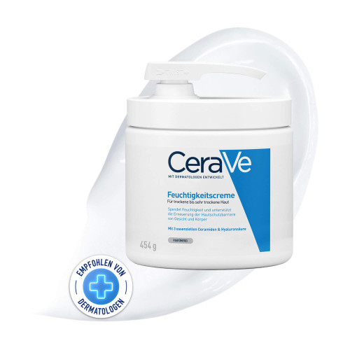 CeraVe Feuchtigkeitscreme für Gesicht und Körper Pumpe
