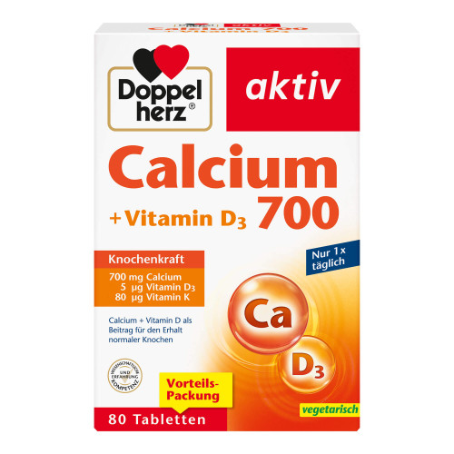 Doppelherz aktiv Calcium 700 + Vitamin D3 Tabletten